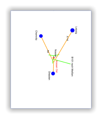 A4 Abfahrt Nossen Ost richtung Nossen, 100m vor Eisgrafe 